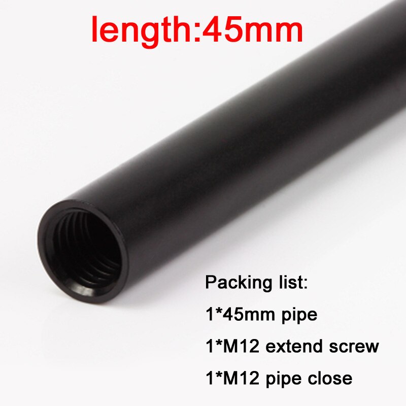 slide rail length 10-45mm tube diameter 15mm with M12 screw hole hotographic camera equipment extension connection accessories: 45MM