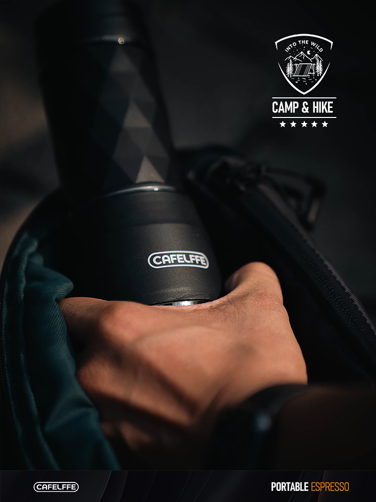 Cafelffe 3 in1 tragbare Kaffee maschine -/Kaltwasser manuelle Espresso maschine für Kapsel & Boden Handpresse Brauer Wandern Reisen