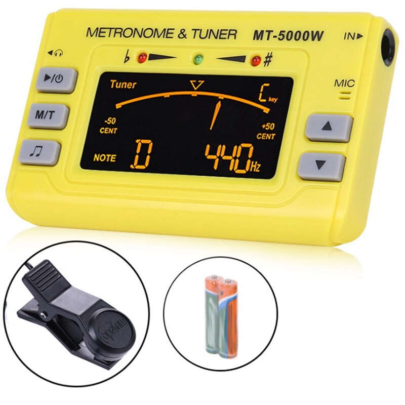3 in 1 Digital Metronome Tuner Portable Instrument Metronome Tuner for Guitar Piano Saxophone Trumpet Flute