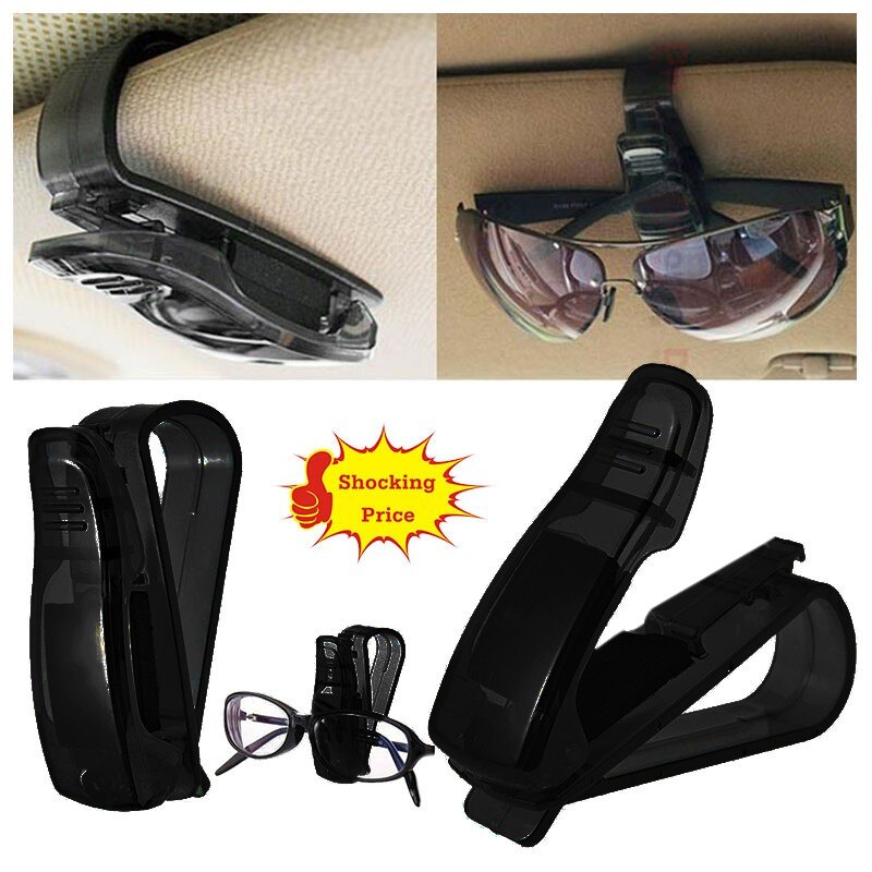 Modieuze Bril Aangekomen Auto Zonneklep Bril Zonnebril Ticket Ontvangst Card Clip Opslag Houder Klem Collection Clip # K