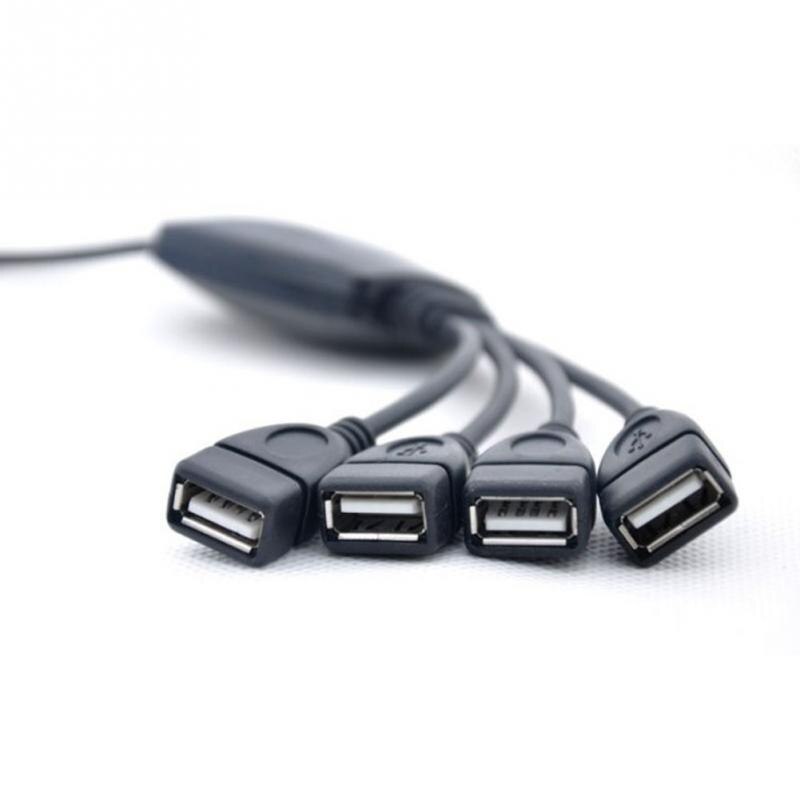 4 -poorts usb-kabel, hub-uitbreidingssplitteradapter voor laptop-pc usb 2.0- hub