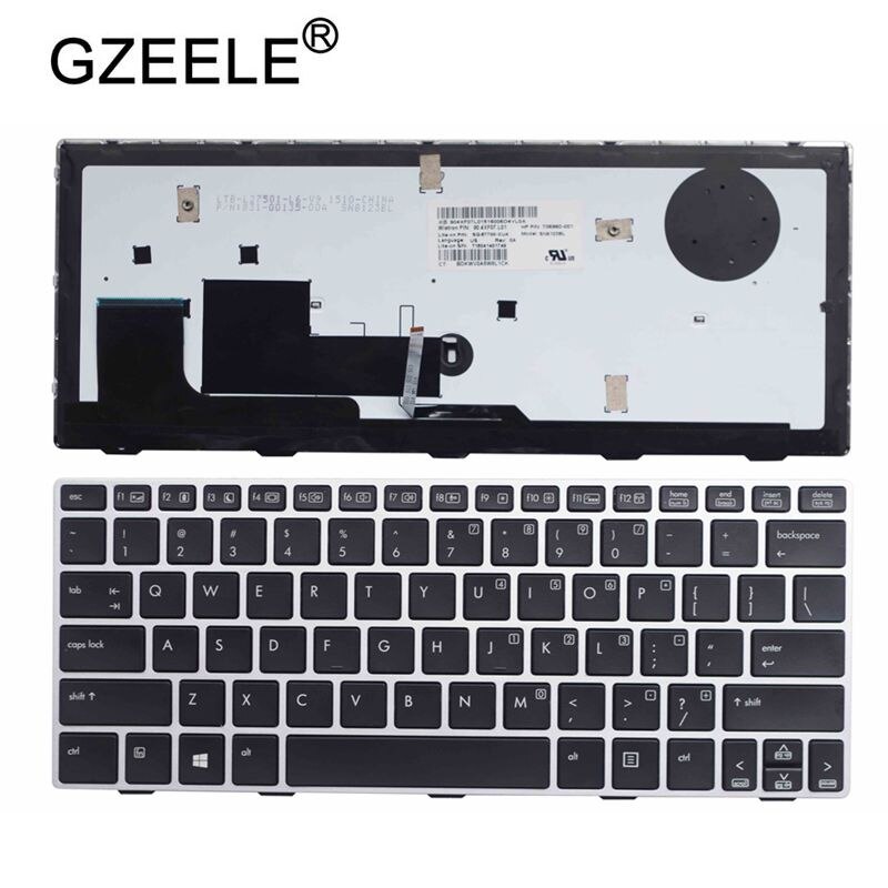 SP/US Laptop Keyboard for HP EliteBook Revolve 810 G1 810 G2 810 G3 backlight keyboard D7Y87PA 706960-001 US Keyboard SILVER: US Backlight