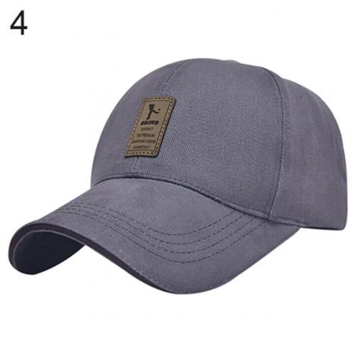 Heren zomer baseball pet outdoor golf petten katoen casual verstelbare sporthoed zomer zonneklep: Grijs