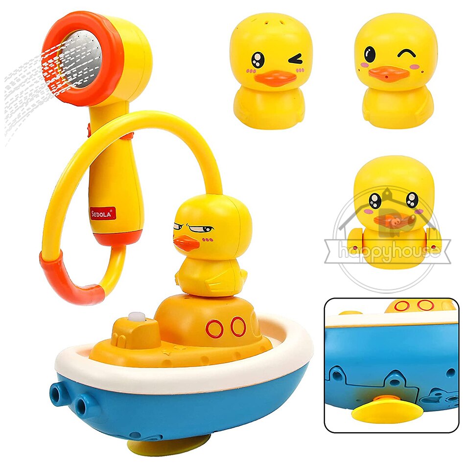 Electric bath toys for children, baby bath spray toys, electric duck, water shower, baby bath toy ball, bath toys 2 1 3