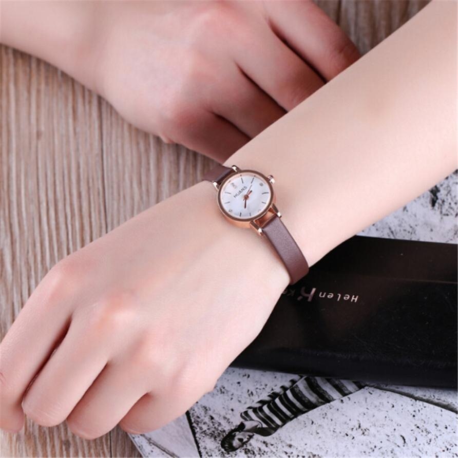 Reloj de pulsera fino para mujer, mini et délicato, minimaliste, a la mode, aleta de pulsera,