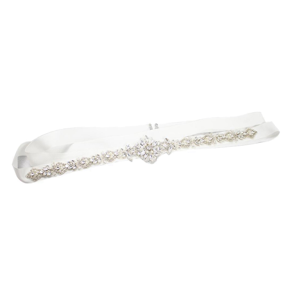 Fascia Testa Sposa Con Cristalli Oro Rosa E Strass Tondi, Cinturino E Fascia Nuziale - Foto 2