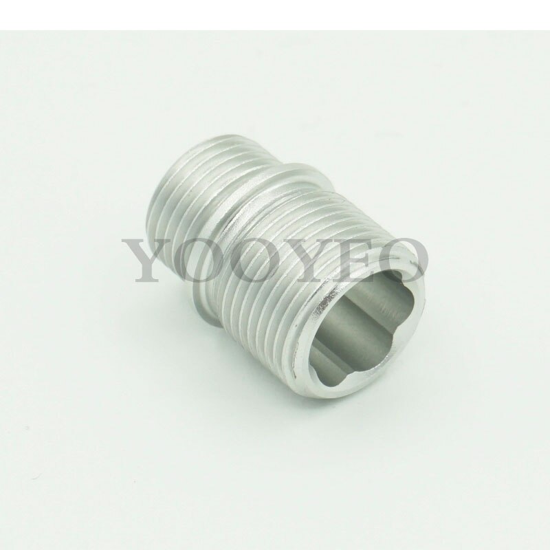 12Mm Cw Om 14Mm Ccw Vat Schroefdraad Adapter Zwart Rood Zilver Goud: Silver