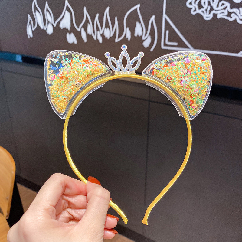 1Pcs Leuke Kat Oren Hoofdband Baby Meisjes Haarband Koreaanse Kinderen Prinses Kids Haarband Props Party Meisjes Haar accessoires: 8