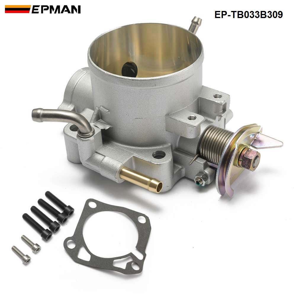 EPMAN Aluminum Silver Intake Manifold 70mm Throttle Body For Honda B16 B18 D16 F22 B20 D/B/H/F EG EK H22 EP-TB033B309: Default Title