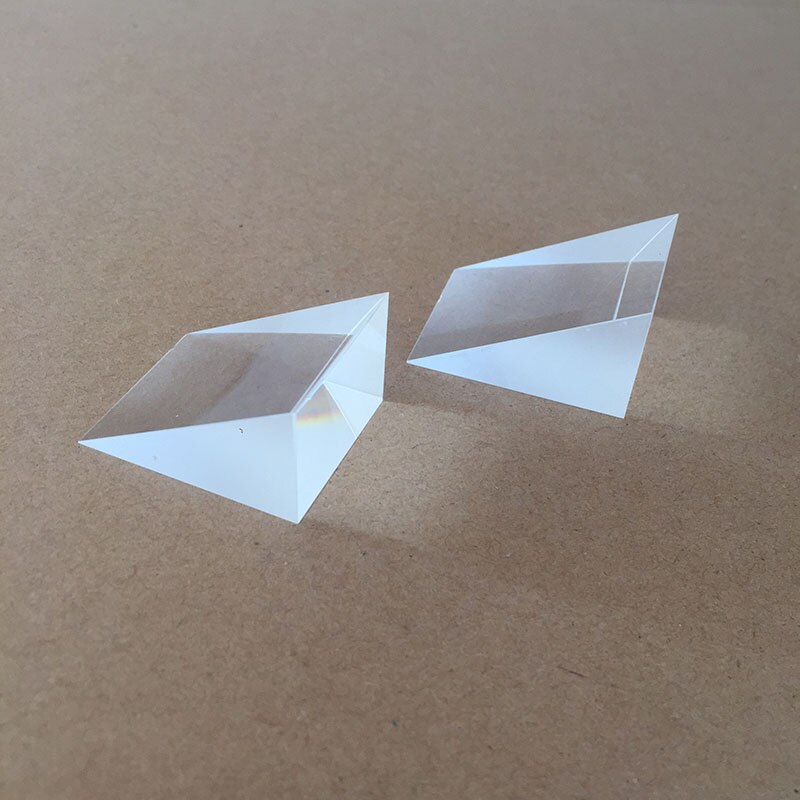 30 Degree Right Triangle Prism Lazy Glasses Lens Custom Large -angle surface plated internally Mitsubishi Mirror