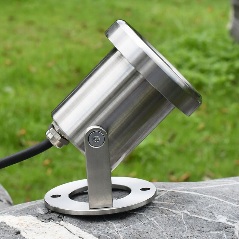 LED underwater light colorful spotlight ip68 waterproof stainless steel pool light 3w RGB changeable fountain lights pond lights