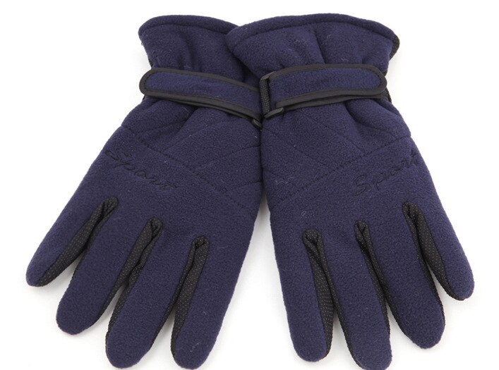 Outdoor cycling warm Thermal three layer thickening windproof wool protective gloves polar fleece gloves for men