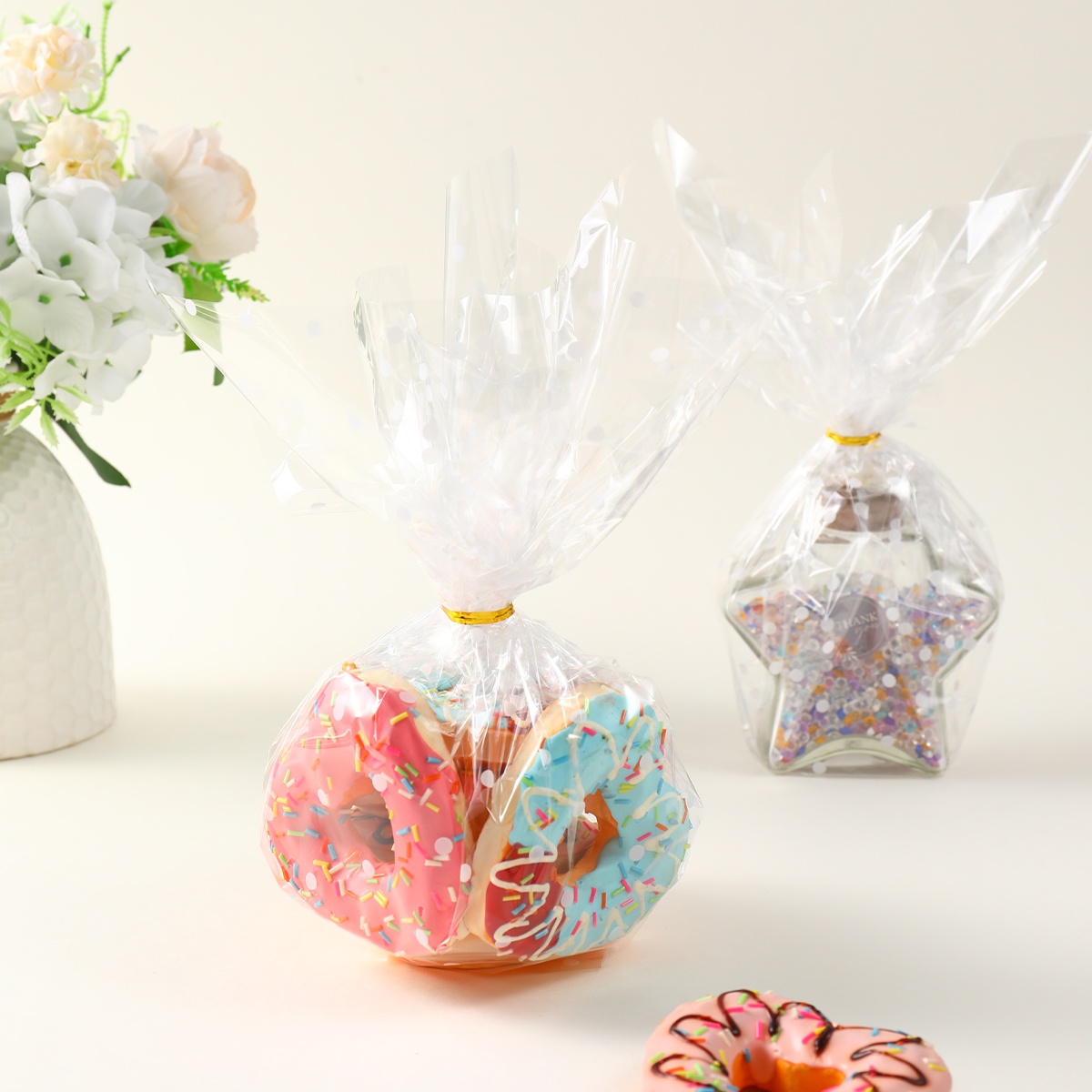 1pc Transparent Plastic Packaging Paper Wrapper Paper Package Wedding Birthday Party Decorations Kids Baby Shower Supplies