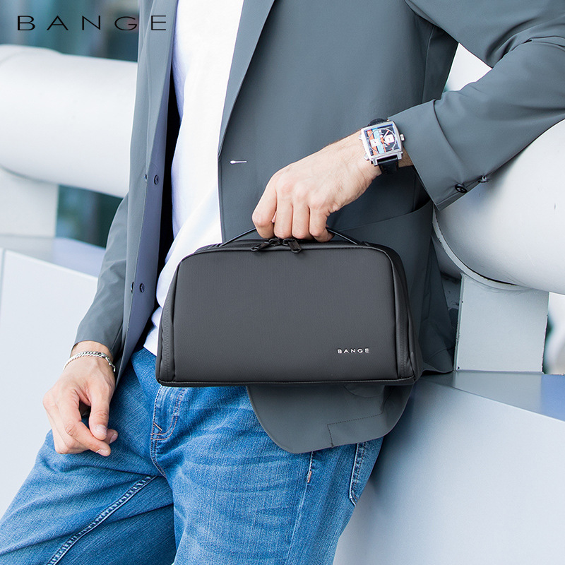 Bange oxford stoffen draagbare opbergtassen voor heren, toilettassen organizer, cosmetische tassen voor dames, waterdichte hangende reiswastas