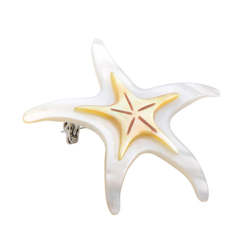 Wuli & bambino Naturale conchiglia stella marina Spille per Le Donne E Gli Uomini classico Stella Animale Banchetto Matrimoni Spille Regali Di Natale