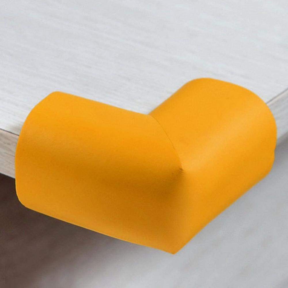 4PCS/Set Baby Safety Corner Protection Silicone Protector Furniture Corners Angle Edge Protection Child Safety Corner Protector: orange