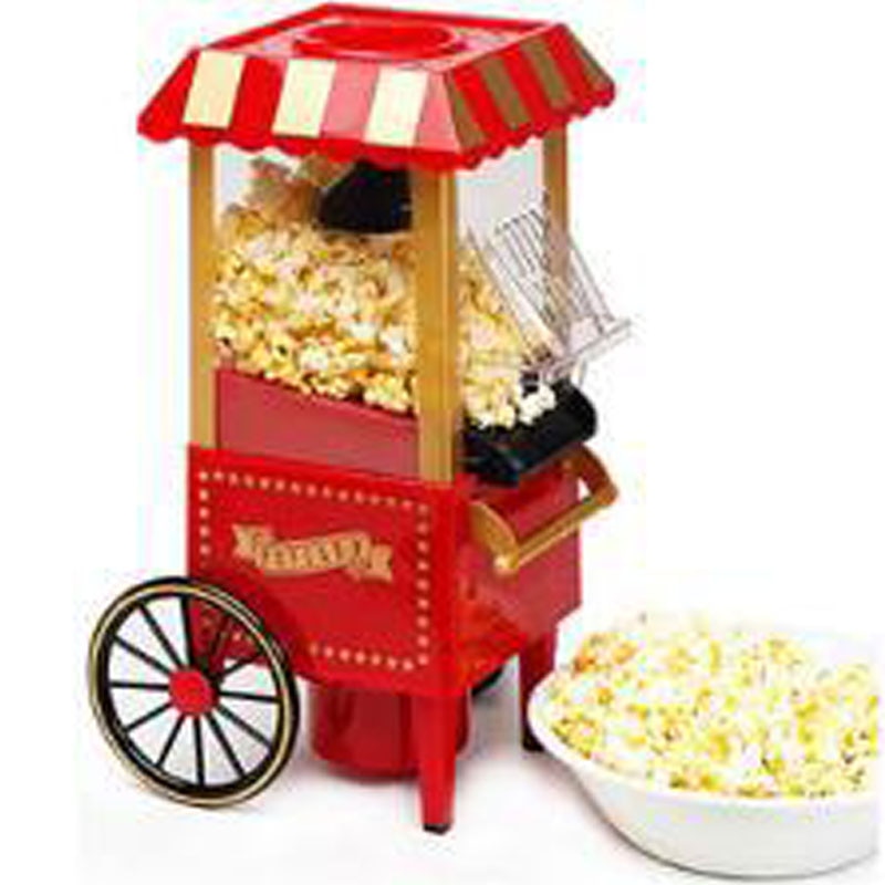 Hjemlig nostalgi elektrisk vintage air popcorn maker min størrelse hjemmebrug husholdning popcorn maskine popcorn komfur til børn