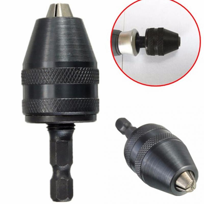 0.6-8mm bor til dremel borehul roterende værktøj patroner nøglefri adapter konverter sekskantet skaft multi chuck chuck