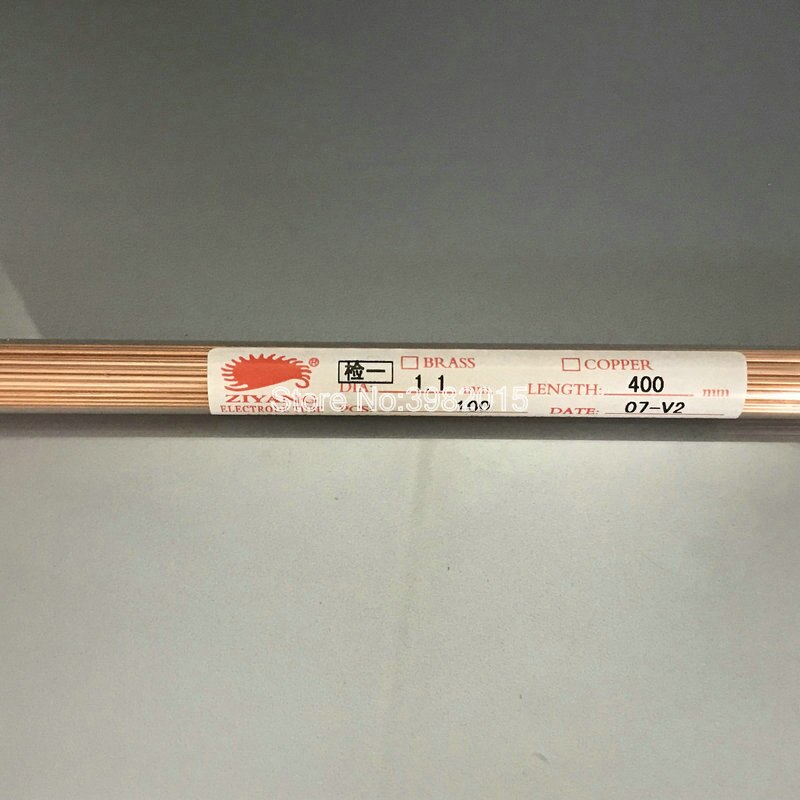 Copper Electrode Tube Single Hole 1.1*400mm for WEDM Drilling Machine