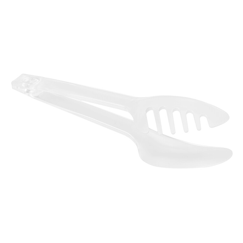 Pinces à nouilles en plastique, pinces à pâtes Spaghetti, pinces à aliments, poignée en acier inoxydable, ustensiles de cuisine, accessoires de cuisine,: White