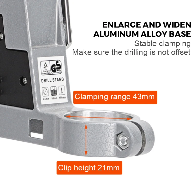 Drill Stand, Drill Stand For Drill, Bench Drill, Standing Drill, Adjustable Drill Stand, With Aluminium Base For Hand Drill Holder, DIY Tool Press