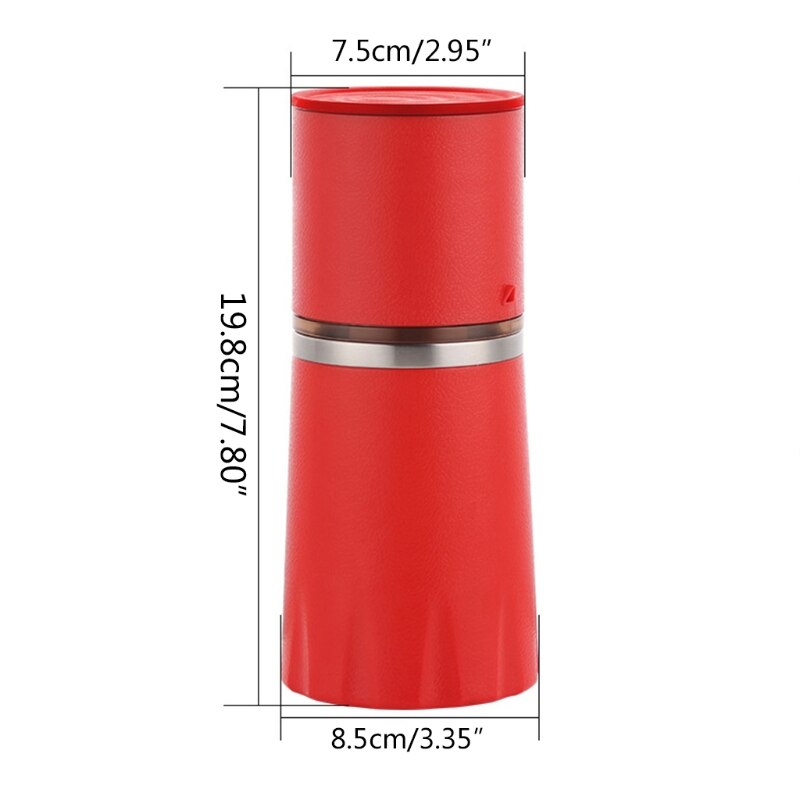 Coffee Grinding Cup Hand Grinder Travel Grinding Bean Cup All-in-one Portable
