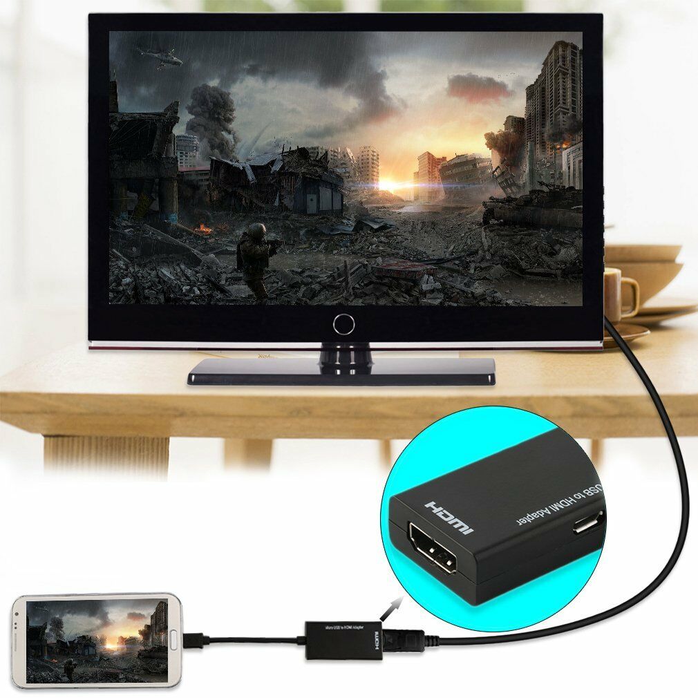 Micro USB To Cable 1080 P Hd Tv Adapter Digital Video Audio Converter Connector For Laptop Phone With MHL Port