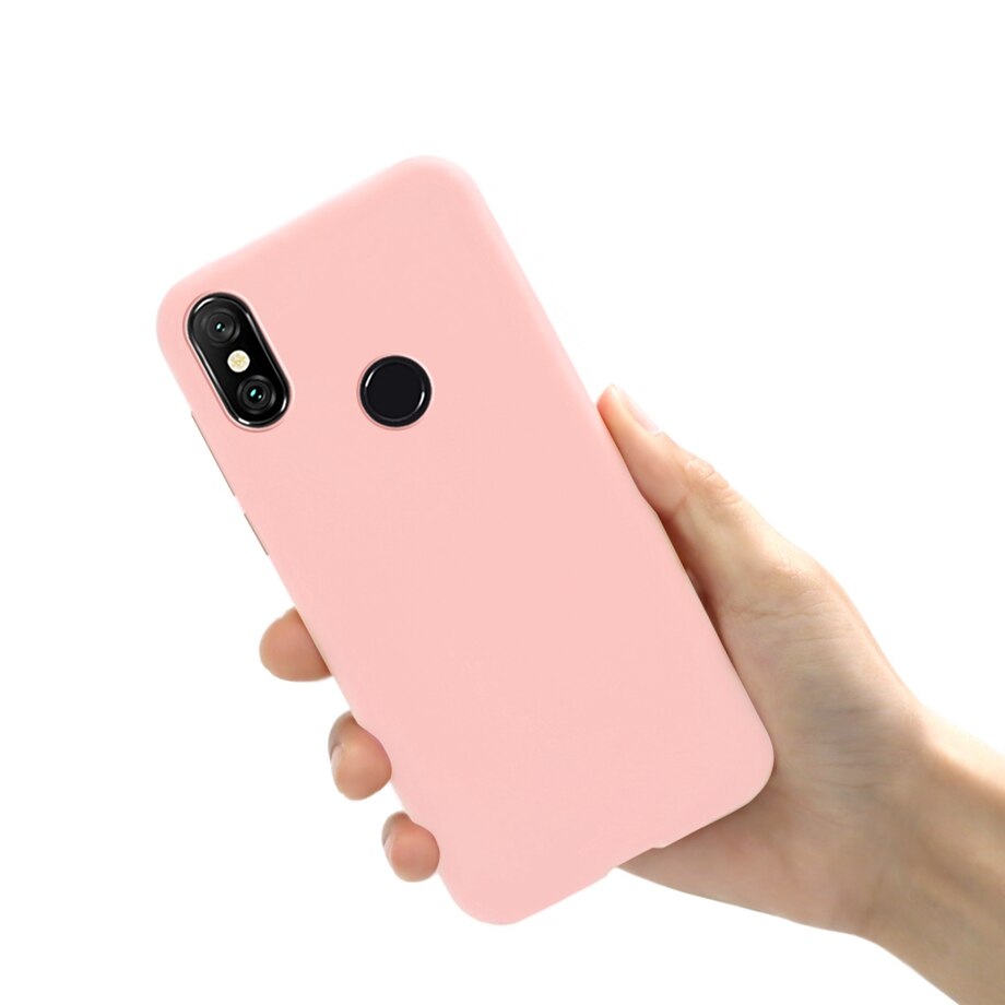 For Xiaomi Mi A2 Lite Case Cover TPU Silicone Phone Cases For Fundas Xiomi Xiaomi Redmi Mi A2 MiA2 Mi A 2 Lite A2Lite Case Coque: Mi A2 / Light Pink