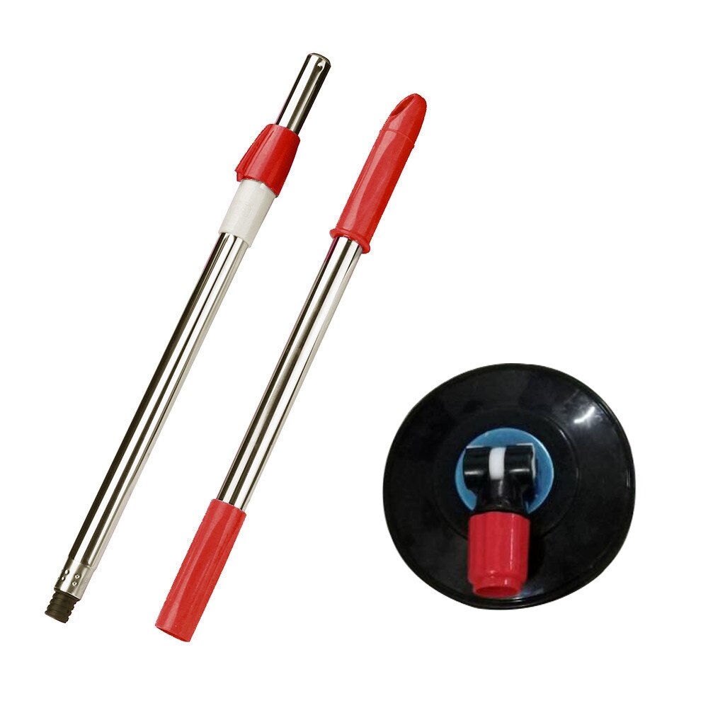 Manche de remplacement pour balai à franges, modèle 360 sans pédale, noir: Red