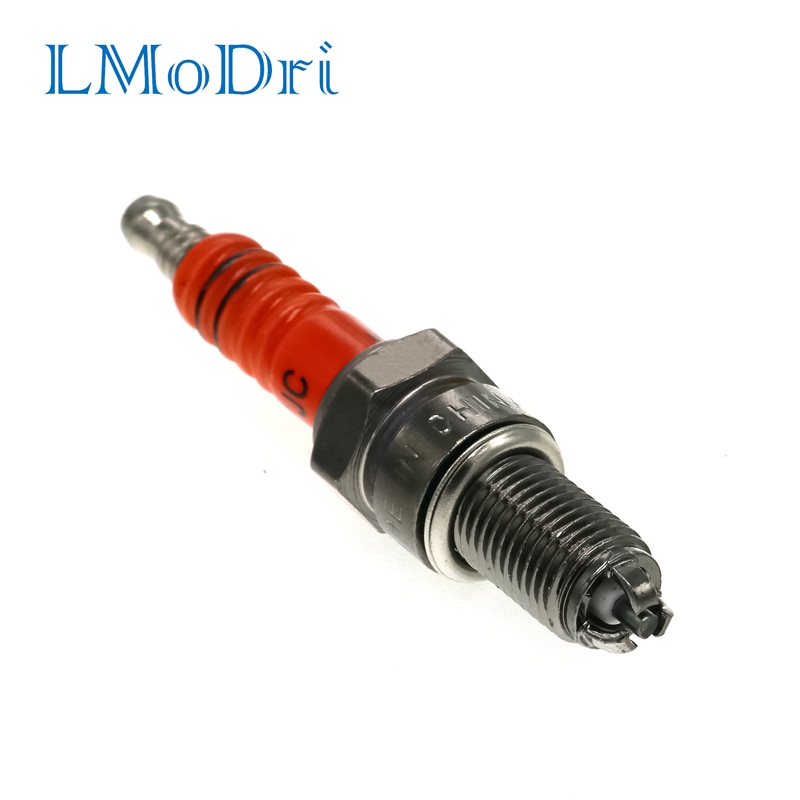 Spark Plug D8TC for Motorcycle 150cc 200cc 250cc Pit Dirt Bike ATV Quad Motard Moped Buggy Scooter Motocross Three-Electrode