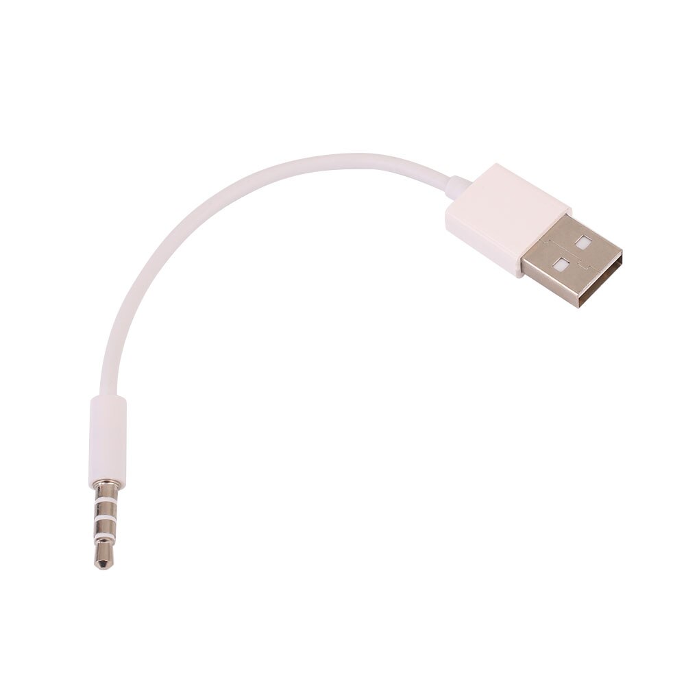 3.5mm Jack naar USB 2.0 Data Sync Charger Transfer Audio Adapter Kabel snoer voor Apple iPod Shuffle 3rd/ 4th/5th/6th/7th