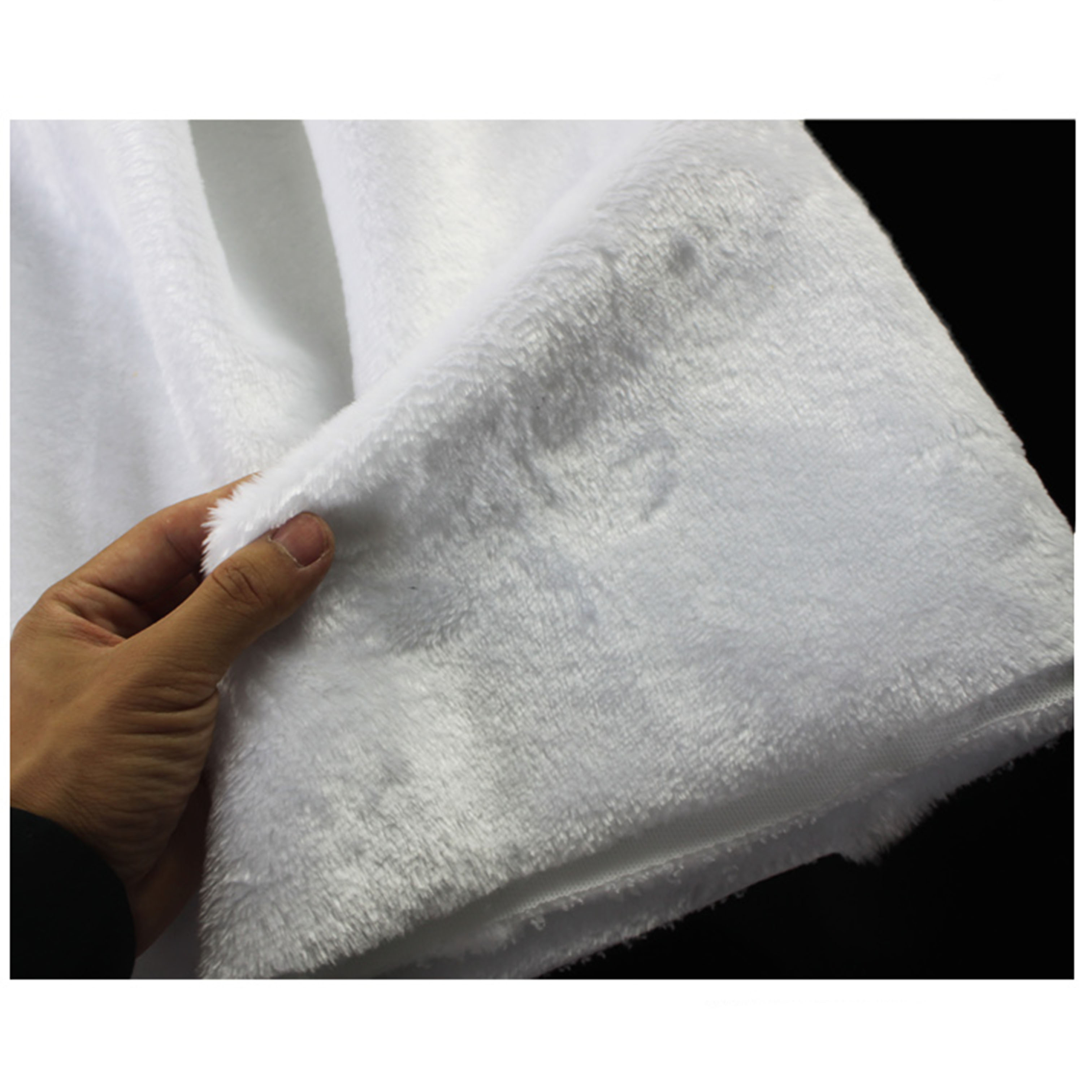 50x150cm Plush Fabric for DIY jewelry mobile phone counter cloth pad display cloth photo background cloth Home Textile Clothes: White / 50X150cm