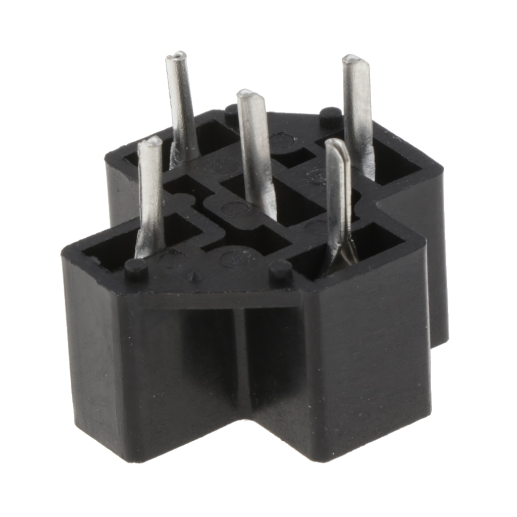 40A 5 Pin Relay Connector Socket with Terminals, Car Truck Vehicle Relay Case Holder Replacement Truck PCB Relay Material Rubber