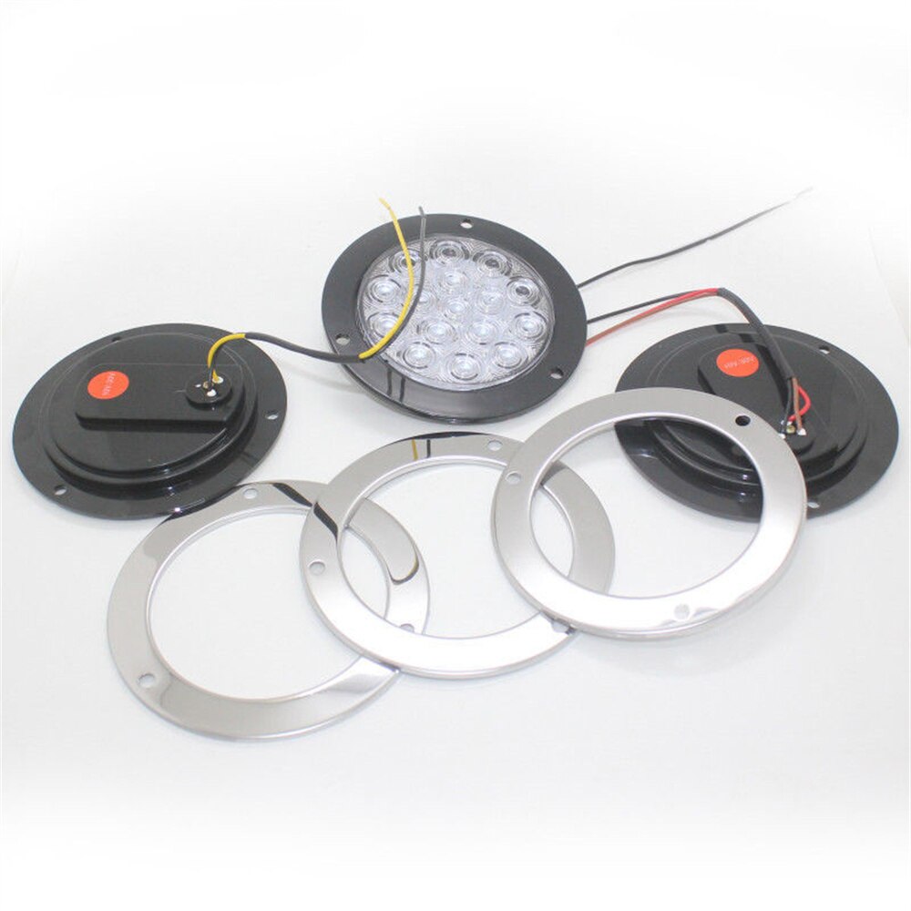 1PCS Green 16LED Taillights Trailer Rear Lights Trailer LED Lights 24v Truck Tail Light LED Truck Rear Lights Tail Lamp