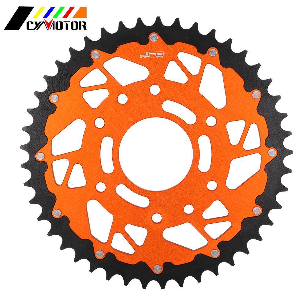 For KTM DUKE125 ABS 125 RC DUKE390 RC390 RC390 RC125 390 Motorcycle Aluminum Composite 45T Rear Chain Sprocket