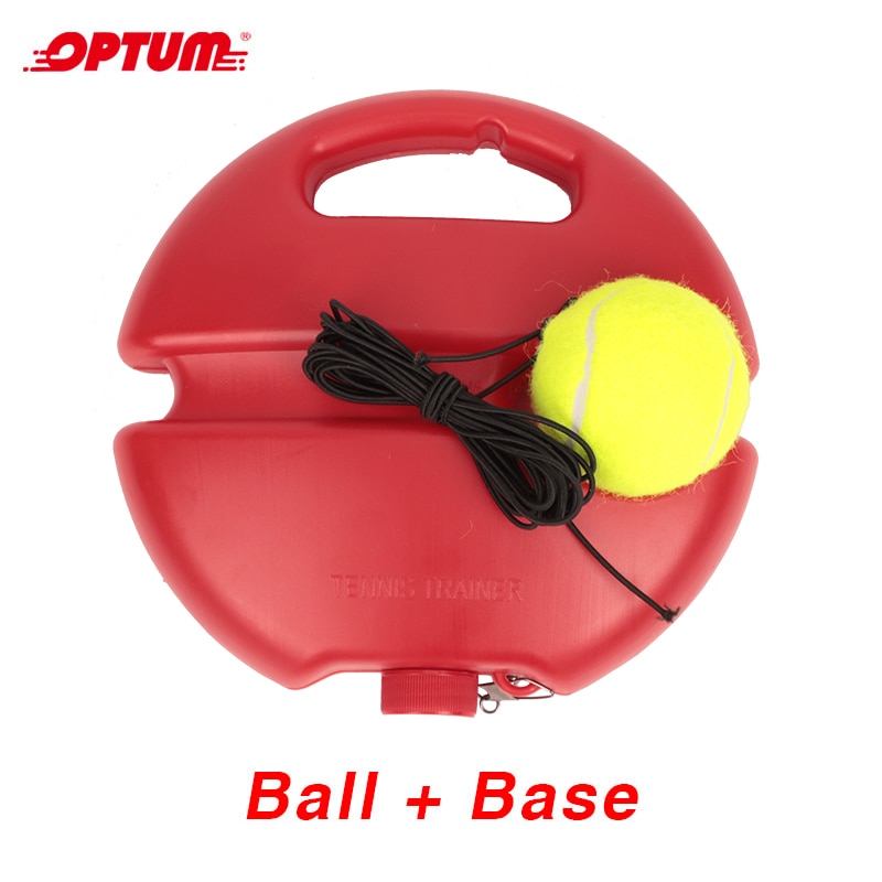 Zware Tennis Training Tool Oefening Tennisbal Sport Zelf-Studie Rebound Bal Met Tennis Trainer Plint Sparring Apparaat: ball with red base