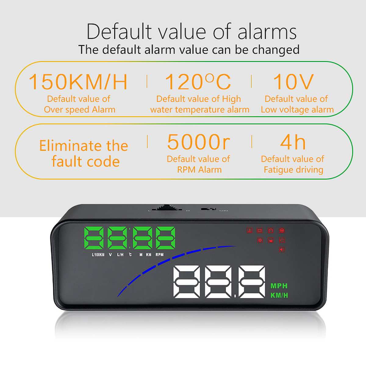Multi-Functie Auto Head Up Display Computer OBD2 En Euobd Poort Auto Automatisch Diagnose Systeem Hud Auto Head-up Display