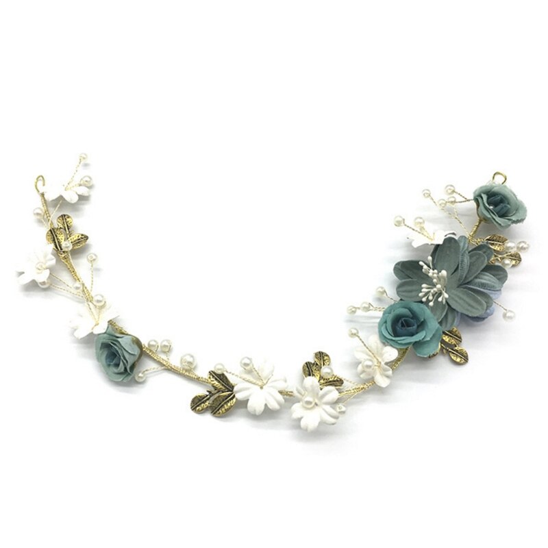 Bruid Haarband Bloemen Handgemaakte Bloem Hoofddeksels Vrouwen Sieraden Bruiloft Hoofdband