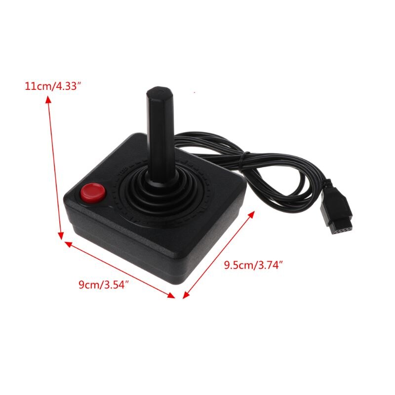 Retro klassisk kontroll gamepad joystick for atari 2600 game rocker med 4-- veis spak og enkelt handlingsknapp