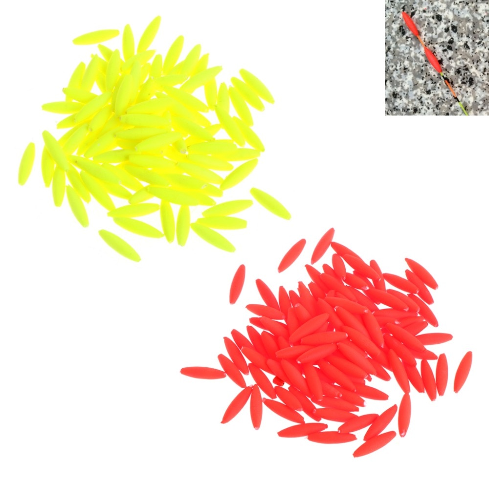 100Pc Fishing Float Bobber Floating Foam Oval Indicator Fish Accessories Tackle