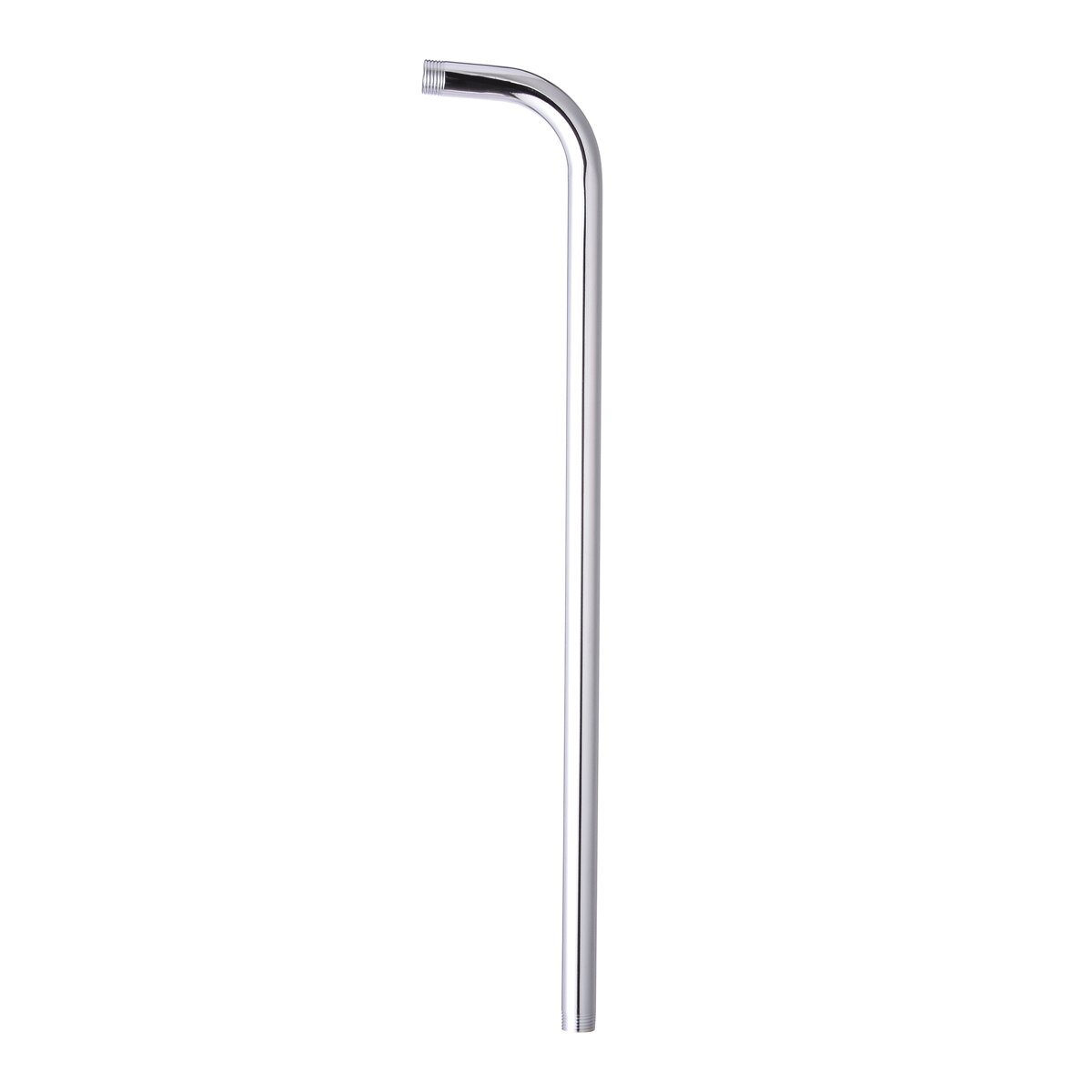 60cm Stainless Steel Shower Arm Wall Mounted Extension Rain Shower Head Arm Bracket Install Easy For Bathroom Use