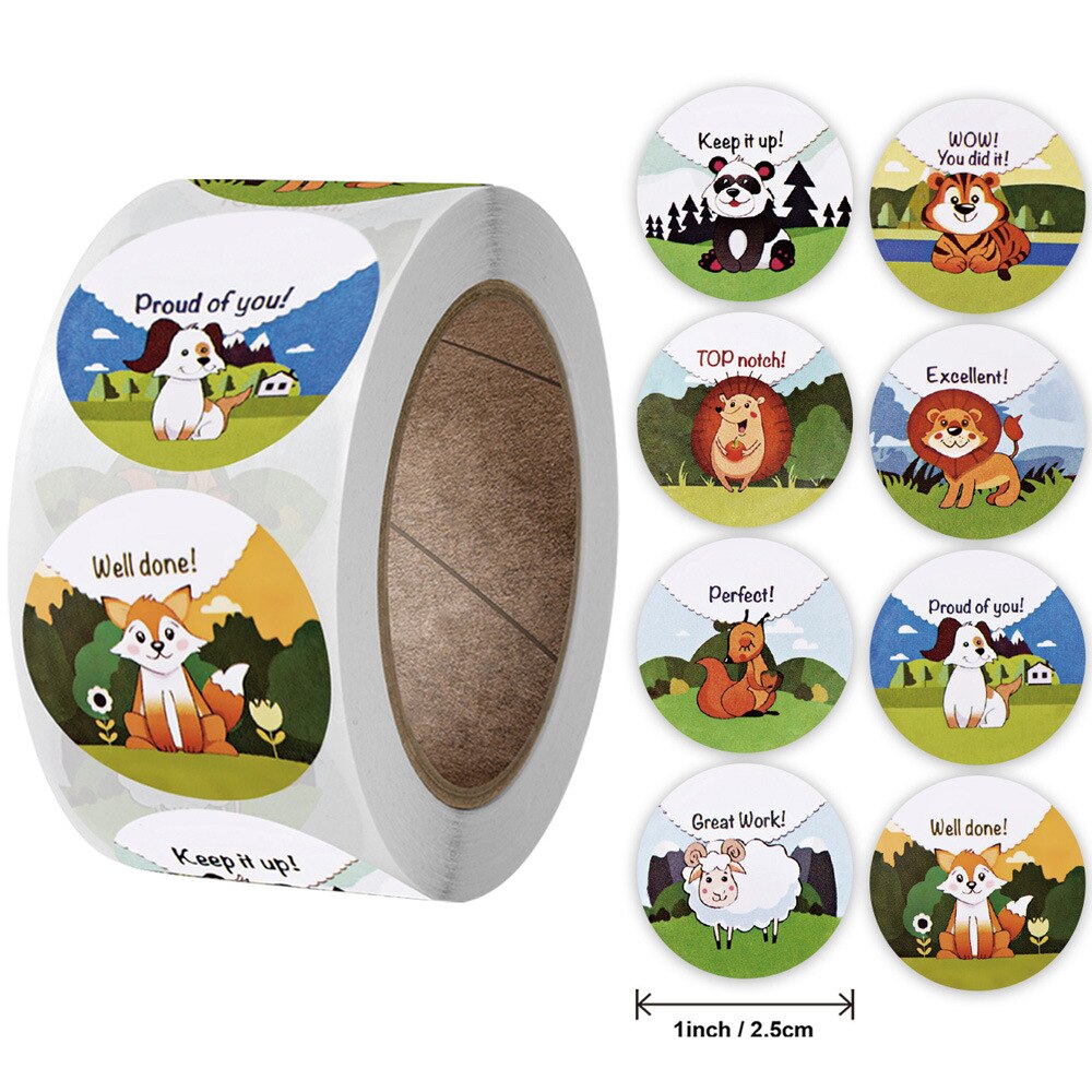 Qiduo Beloning Stickers Voor Kids Leraar Leuke Dieren Klaslokaal Motivatie Sticker Ondersteuning Gedrag Voor Jongens Meisjes: stickers for kids 6