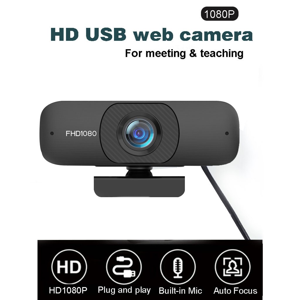 1080P/2K 90 ° Groothoek Webcam Met Mic &amp; Privacy Cover Gratis Drive Autofocus Computer camera Voor Videobellen &amp; Opname