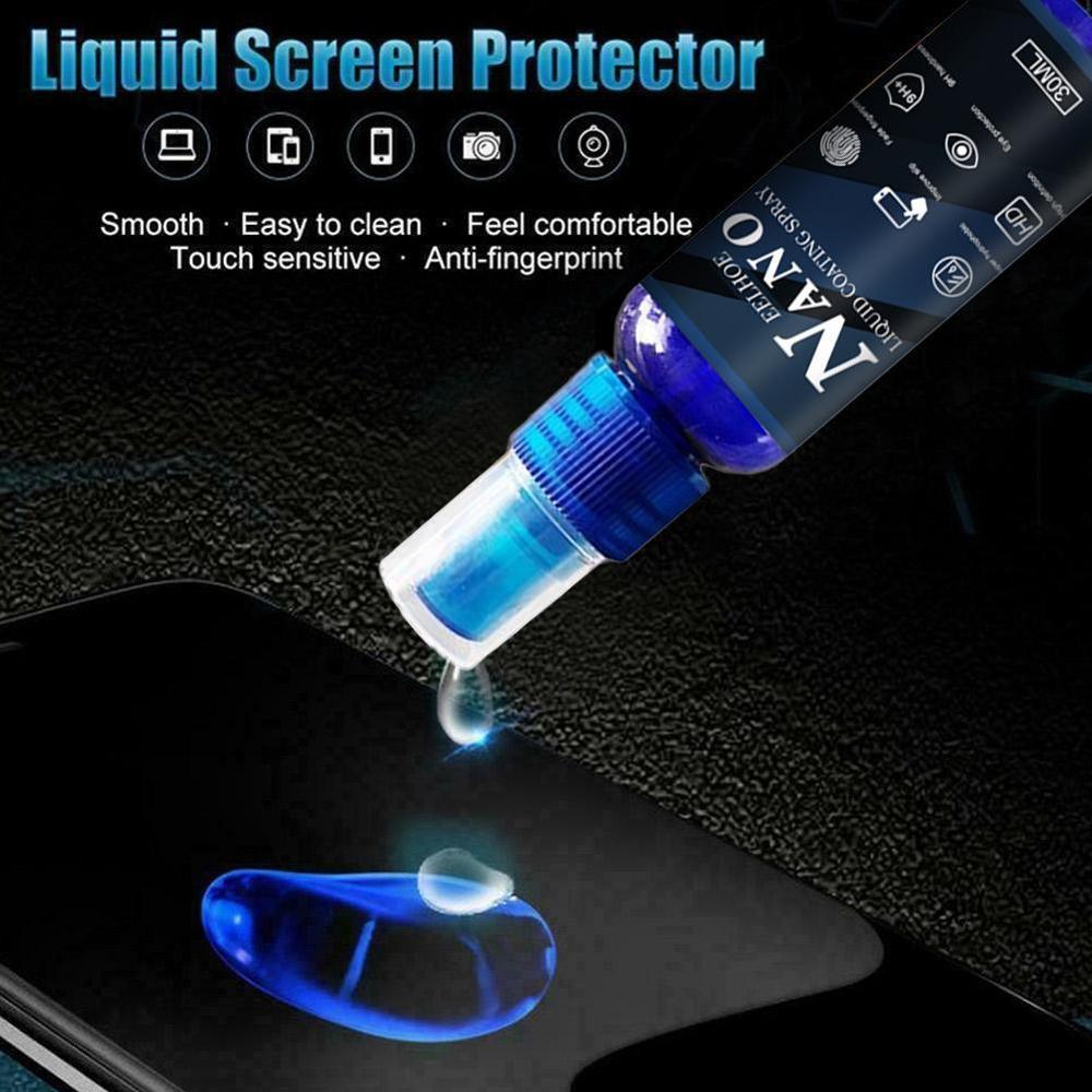 30ml Nano liquide protecteur d'écran Film pulvérisation téléphone portable Nano revêtement Solution résistant aux rayures téléphones Protection
