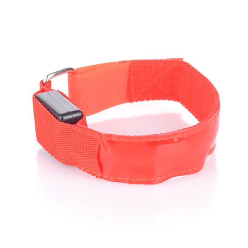1pcs/set Running LED Light Armband USB Rechargeable Night Safety Sports Accessories For Cycling Joggle3: Red