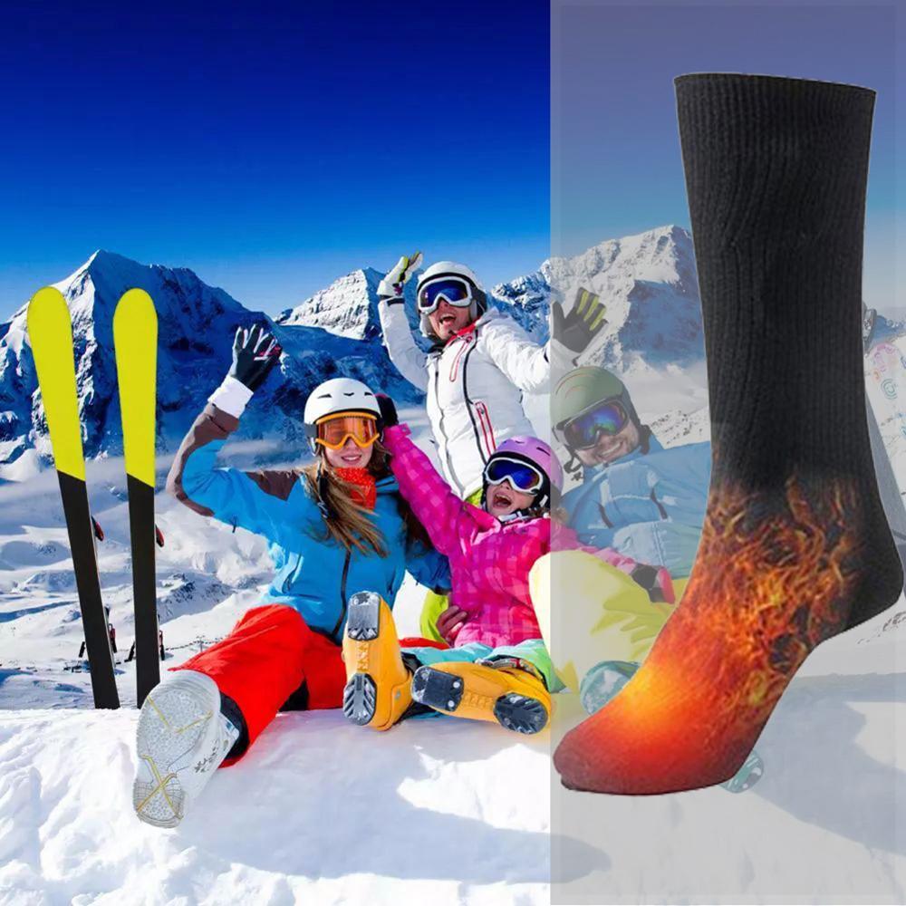 Thermal Cotton Heated Socks Sport Ski Socks Winter Foot Warmer Electric Warming Sock Tool O11