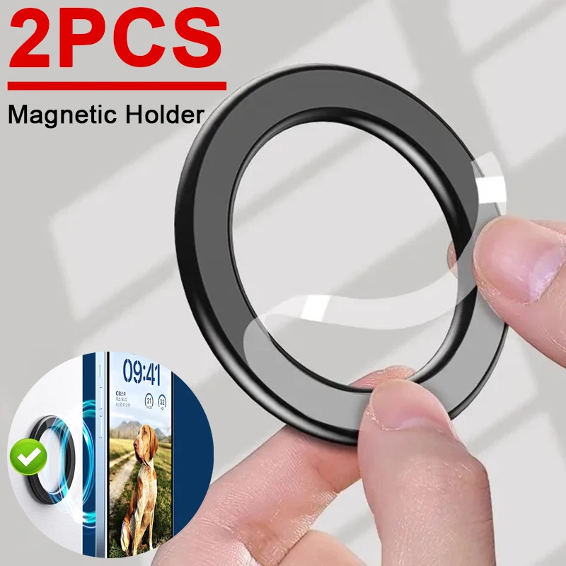Dla MagSafe Magnetyczny uchwyt pierścieniowy Klej Silny magnes Uchwyt ścienny do telefonu komórkowego Stojak na tablet do telefonu komórkowego IPhone 15 Pro IPad