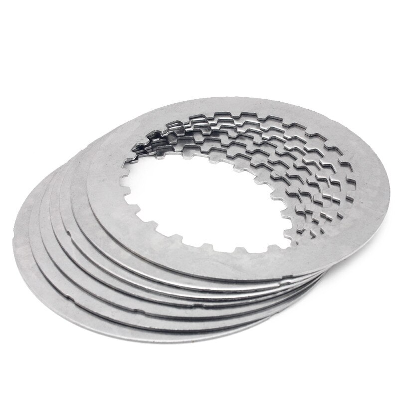 Bikingboy 8 Clutch Wrijving Platen + 7 Staal Separator Platen + 6 Springs Klx 450 R 08 09 KX450F 06-18 17 16 15 14 13 12 11 10: 7 pc Steel Plates