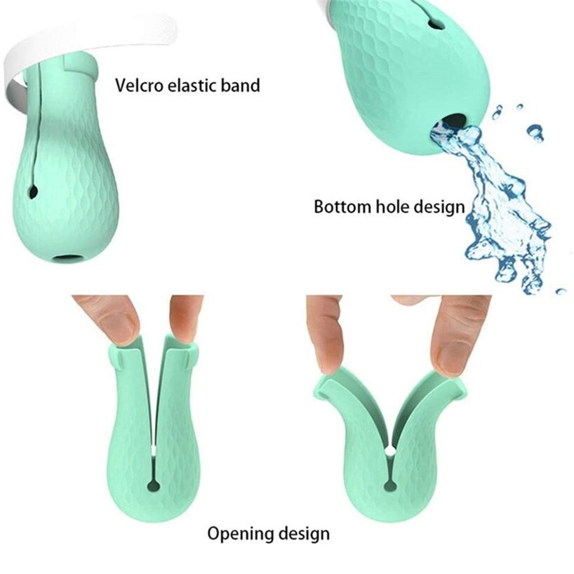 Juego de 4 unidades de zapatos antiarañazos para el baño, suministros de aseo para gatos, Protector de patas de Gato ajustable, funda tipo zarpa de silicona suave