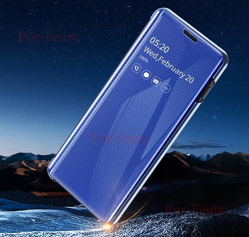 Mirror Smart Case For Samsung Galaxy S9 SM-G960F Clear Mirror View Flip Holder protection Cover For Samsung Galaxy S9 G960F/DS
